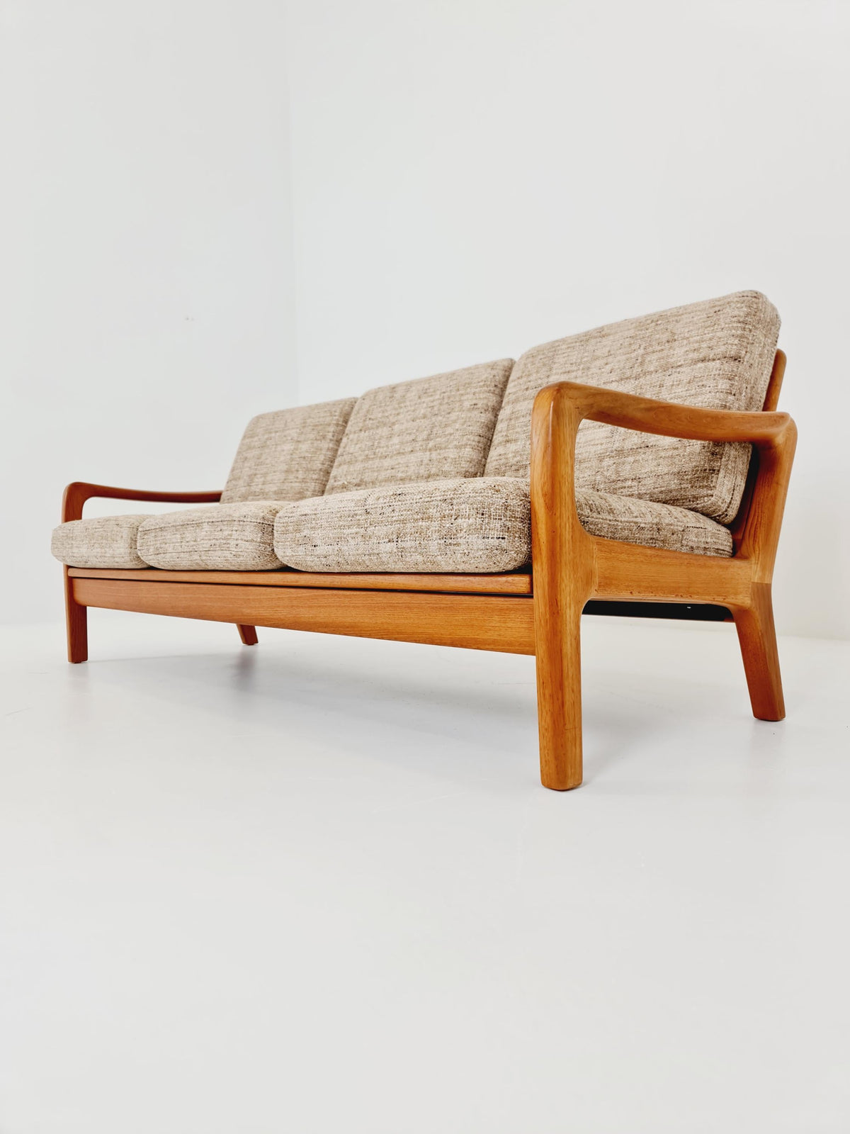 Mid-century Rare Danish teak lounge sofa/ Easy sofa /daybed BY Juul christiansen for JK Denmark , 1960s