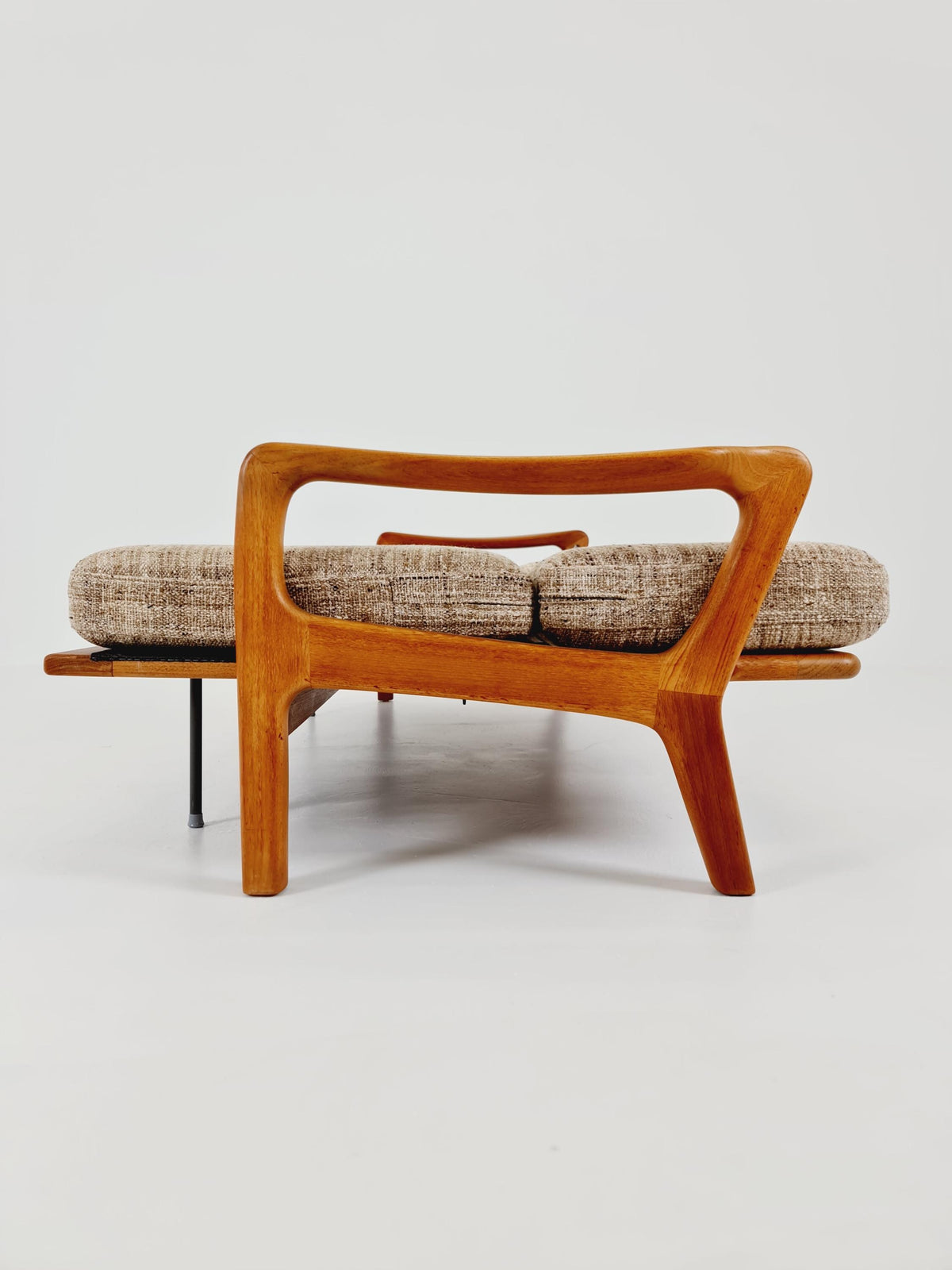 Mid-century Rare Danish teak lounge sofa/ Easy sofa /daybed BY Juul christiansen for JK Denmark , 1960s