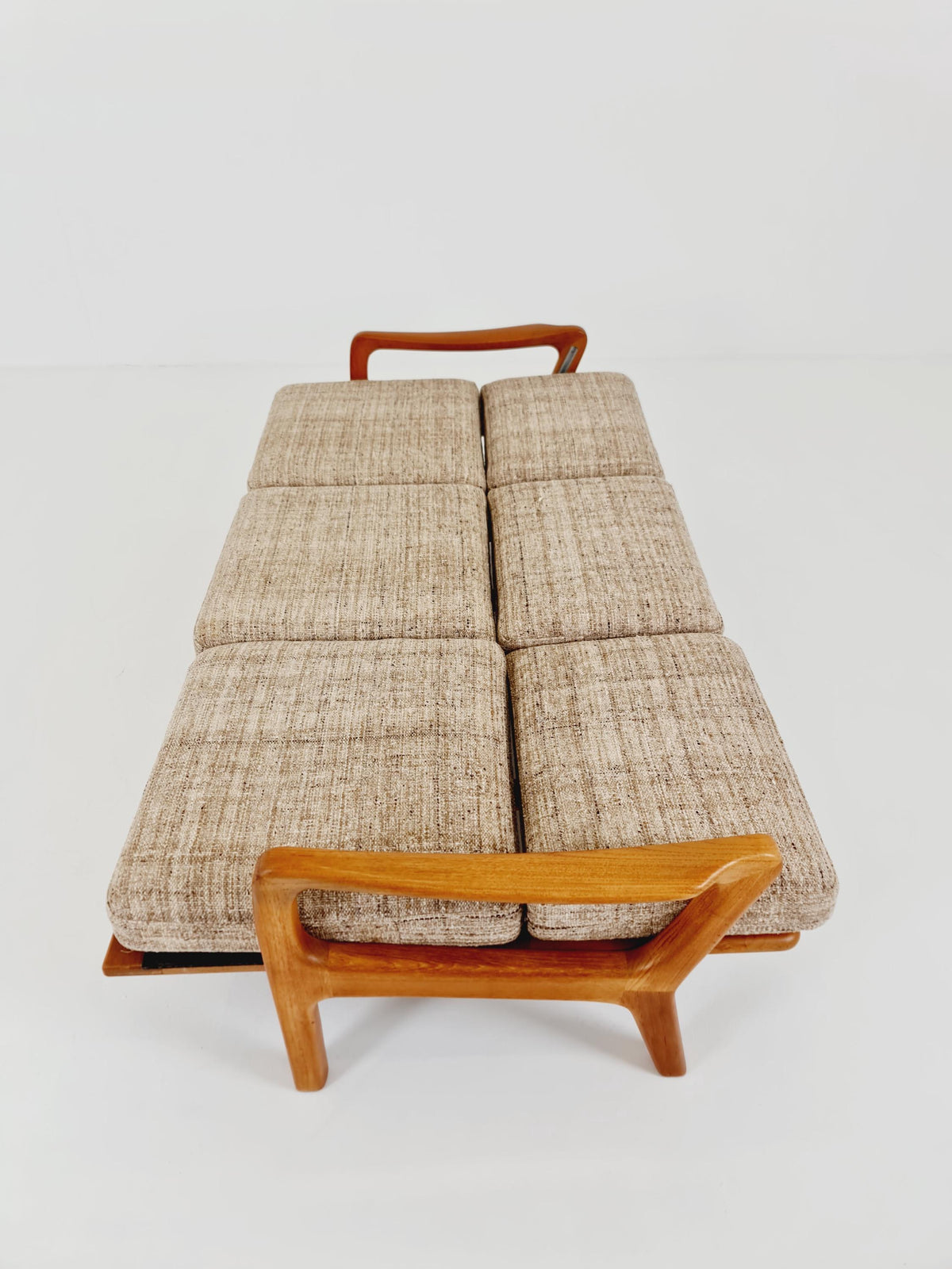 Mid-century Rare Danish teak lounge sofa/ Easy sofa /daybed BY Juul christiansen for JK Denmark , 1960s