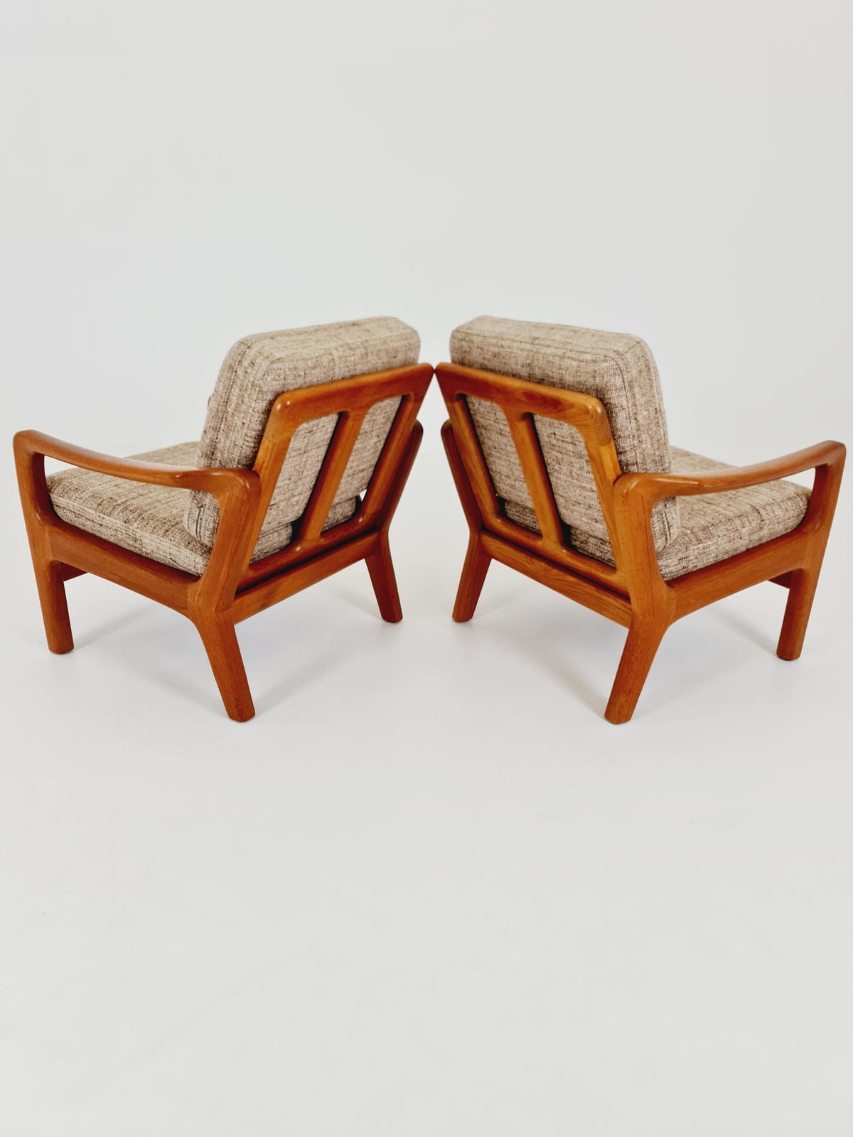 Mid century Danish easy lounge chairs by Juul Kristensen , 1970s, Set of 2