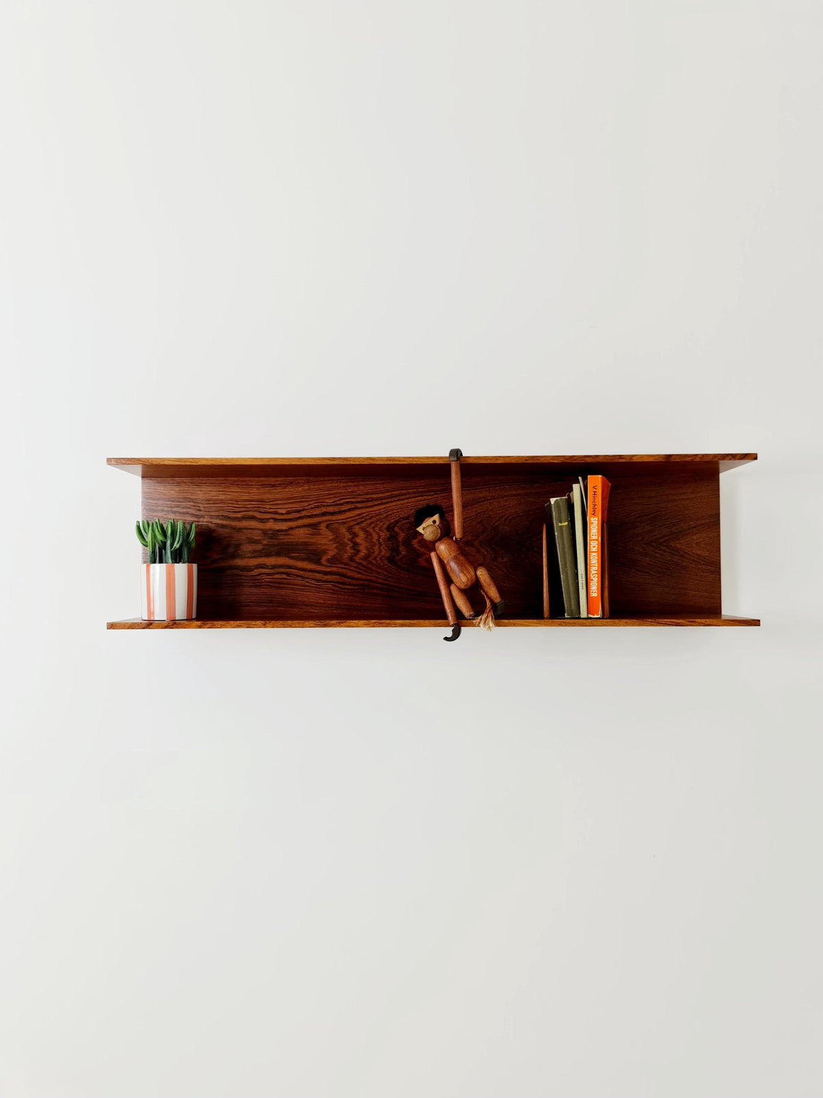 German Rosewood Wilheilm Renz for Walter Renz hanging shelf, 1960s