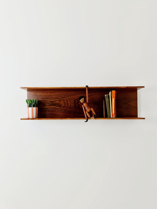 German Rosewood Wilheilm Renz for Walter Renz hanging shelf, 1960s