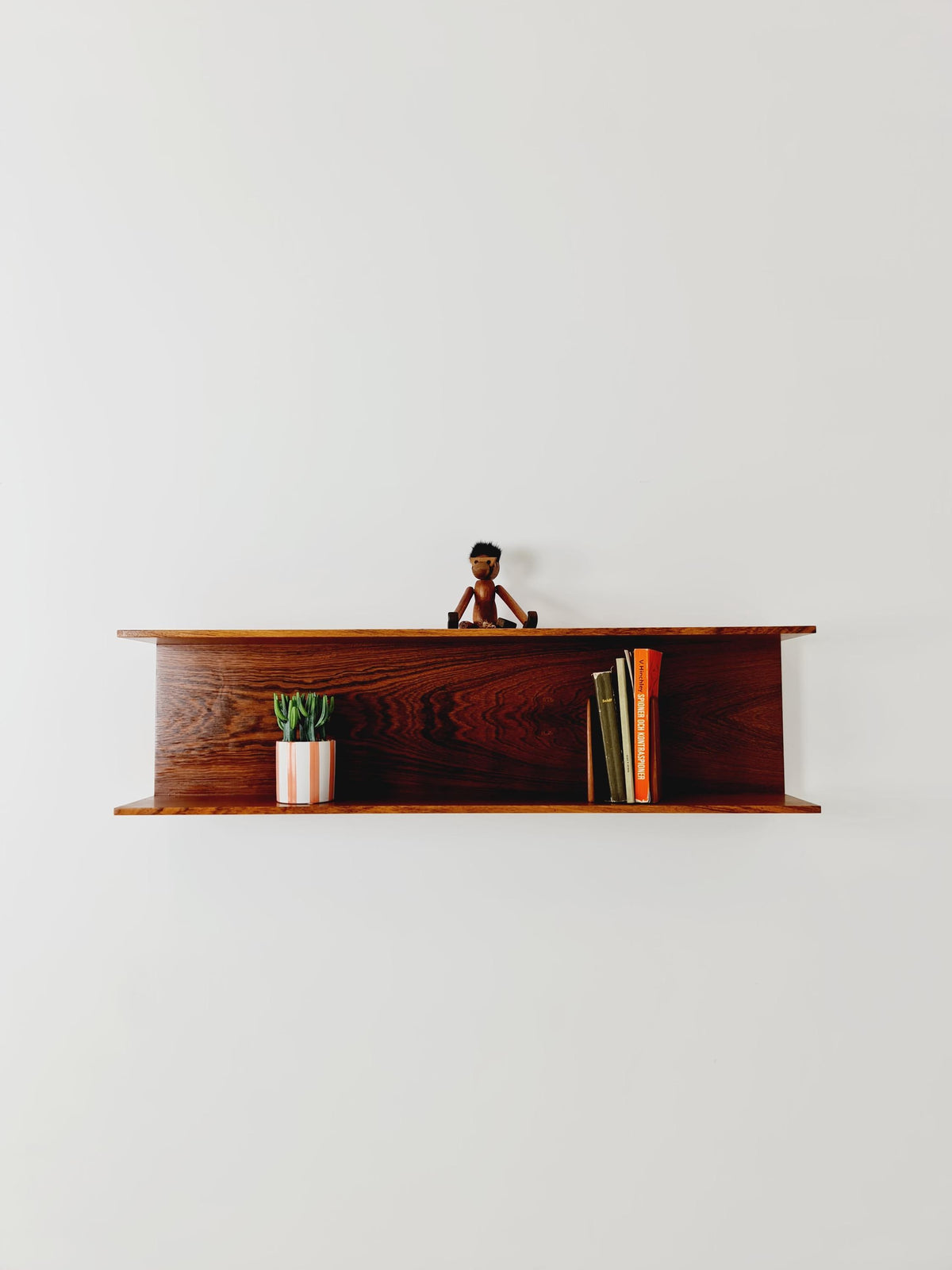 German Rosewood Wilheilm Renz for Walter Renz hanging shelf, 1960s