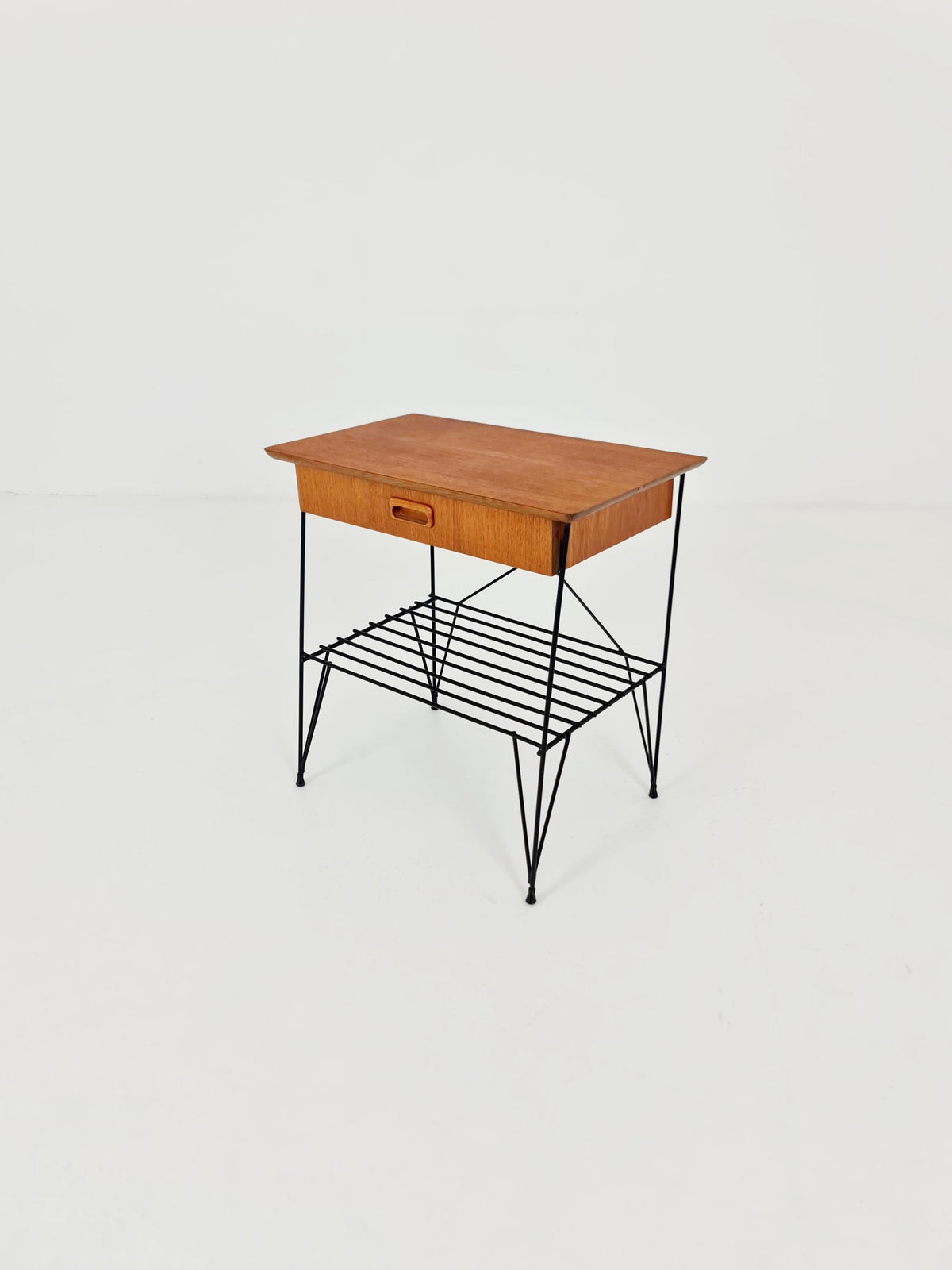 Midcentury swedish teak Vintage Side table/ Bedside table, 1960s