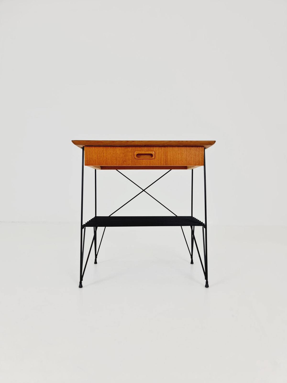 Midcentury swedish teak Vintage Side table/ Bedside table, 1960s