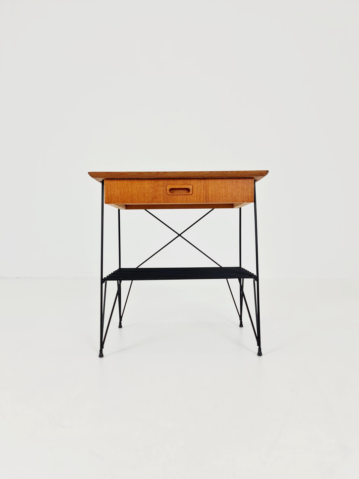 Midcentury swedish teak Vintage Side table/ Bedside table, 1960s
