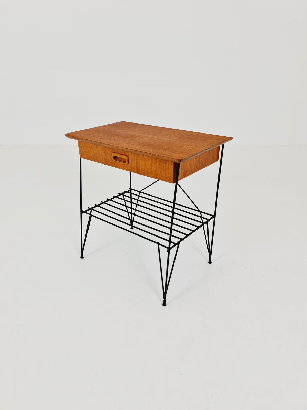 Midcentury swedish teak Vintage Side table/ Bedside table, 1960s