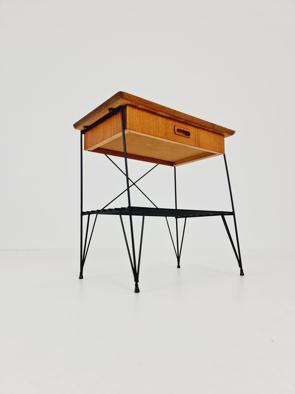 Midcentury swedish teak Vintage Side table/ Bedside table, 1960s