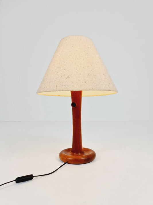 Mid century solid teak table lamp by Dyrlund , 1960s