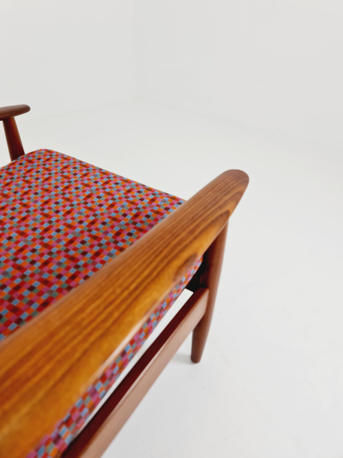 Mid century Teak easy lounge chairs Denmark 1960s, Set of 2