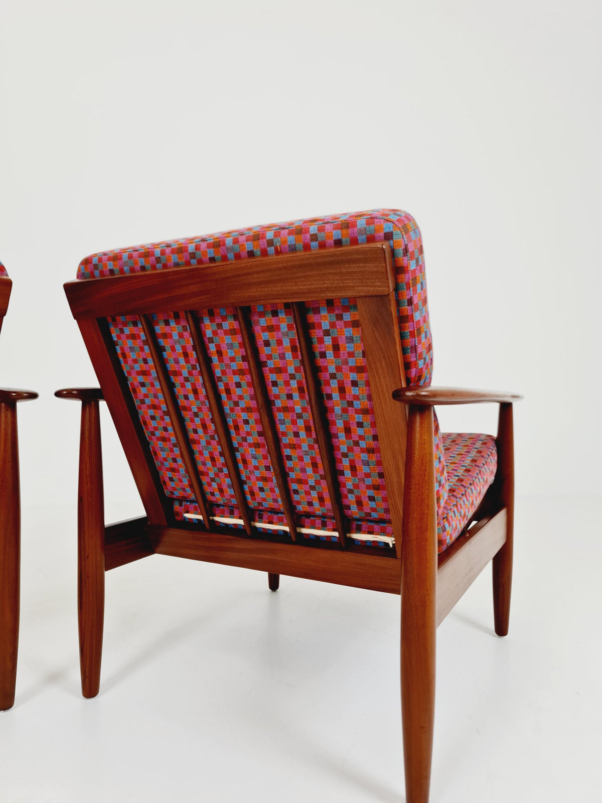 Mid century Teak easy lounge chairs Denmark 1960s, Set of 2