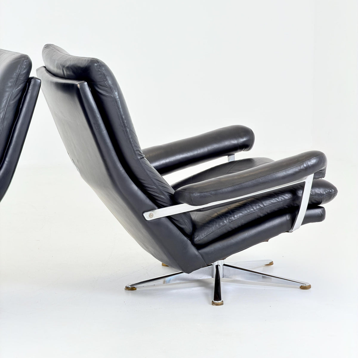 Set of 2 Mid-Century Palma Lounge Chairs by Werner Langenfeld for ESA Møbelværk, 1980s Denmark