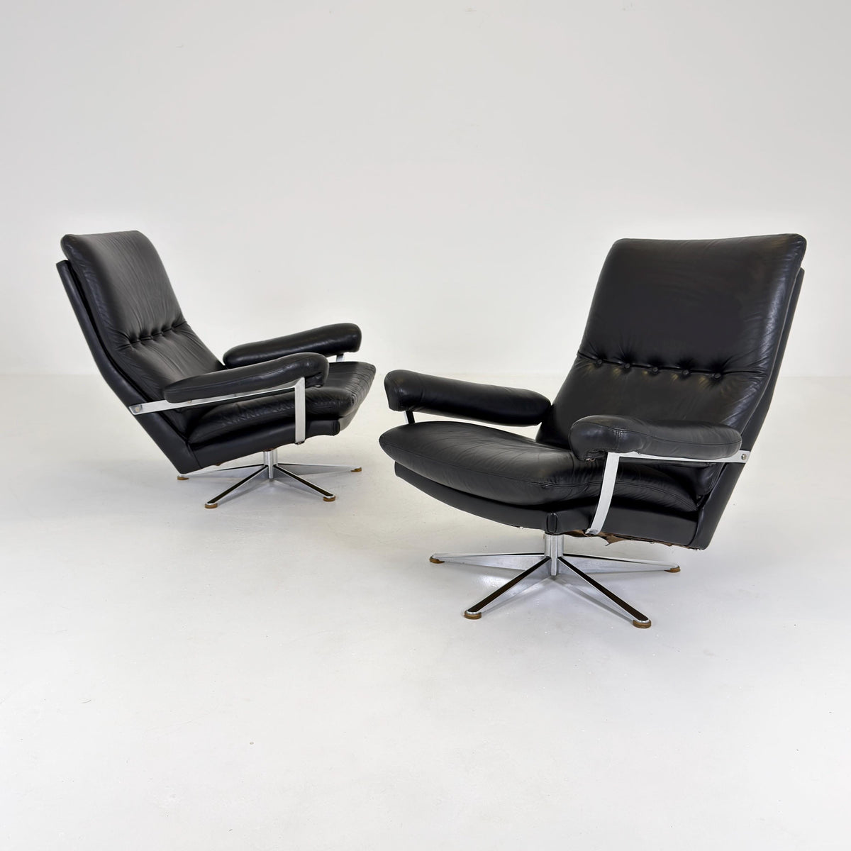 Set of 2 Mid-Century Palma Lounge Chairs by Werner Langenfeld for ESA Møbelværk, 1980s Denmark