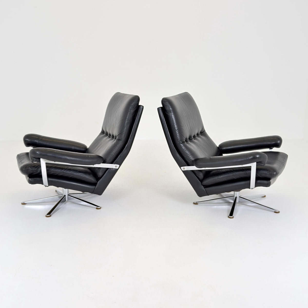 Set of 2 Mid-Century Palma Lounge Chairs by Werner Langenfeld for ESA Møbelværk, 1980s Denmark