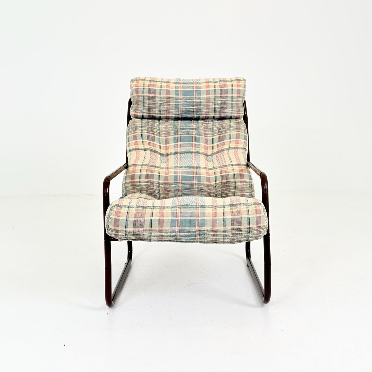 Mid century century Bauhaus tubular lounge armchair for Tomas Jelinek by IKEA 1980s Sweden