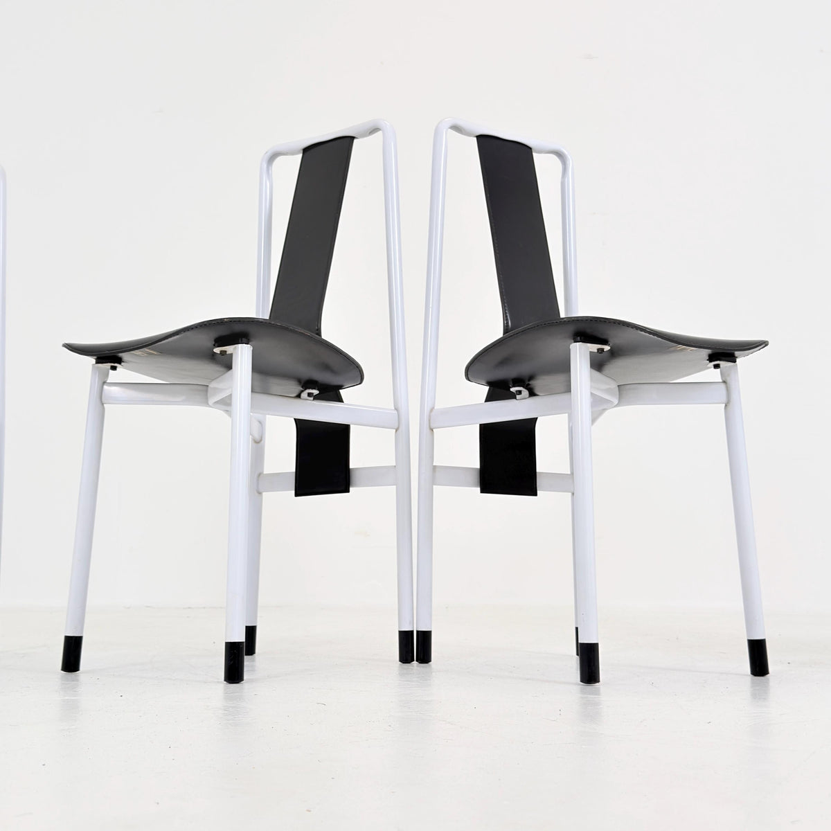 Set of 4 Mid century Irma dining Chairs by Achille Castiglioni for Zanotta, 1980s Italy