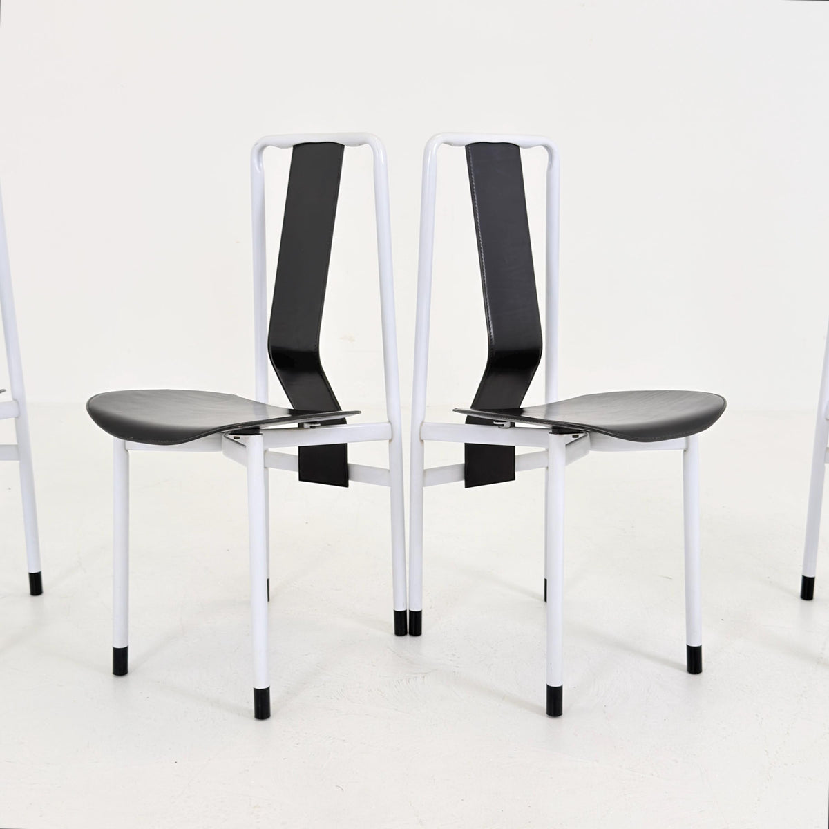 Set of 4 Mid century Irma dining Chairs by Achille Castiglioni for Zanotta, 1980s Italy