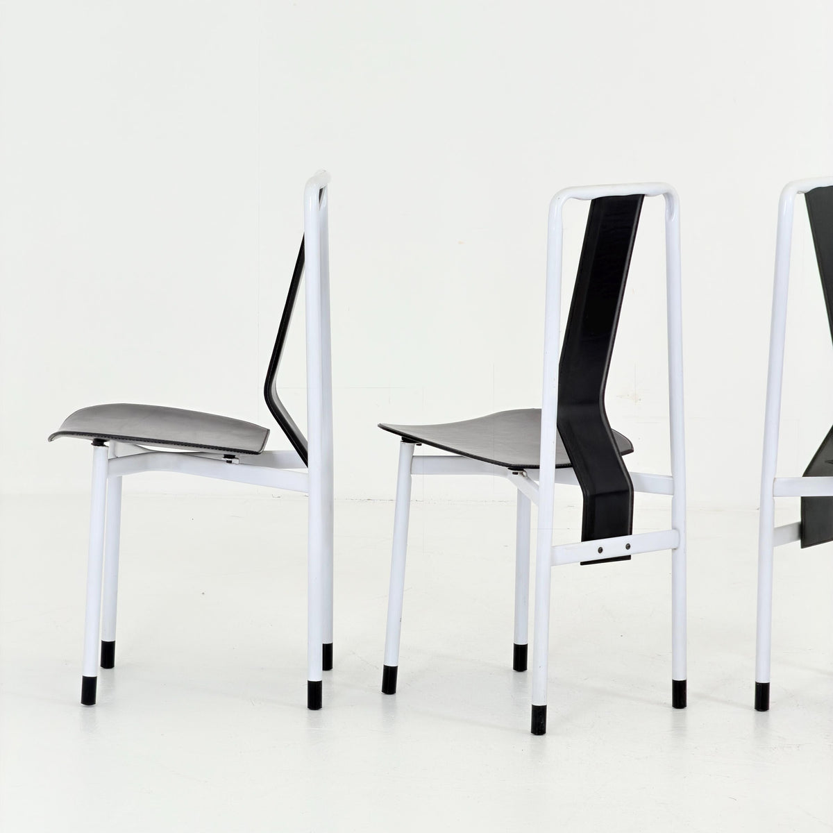Set of 4 Mid century Irma dining Chairs by Achille Castiglioni for Zanotta, 1980s Italy