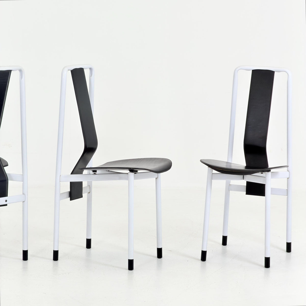 Set of 4 Mid century Irma dining Chairs by Achille Castiglioni for Zanotta, 1980s Italy