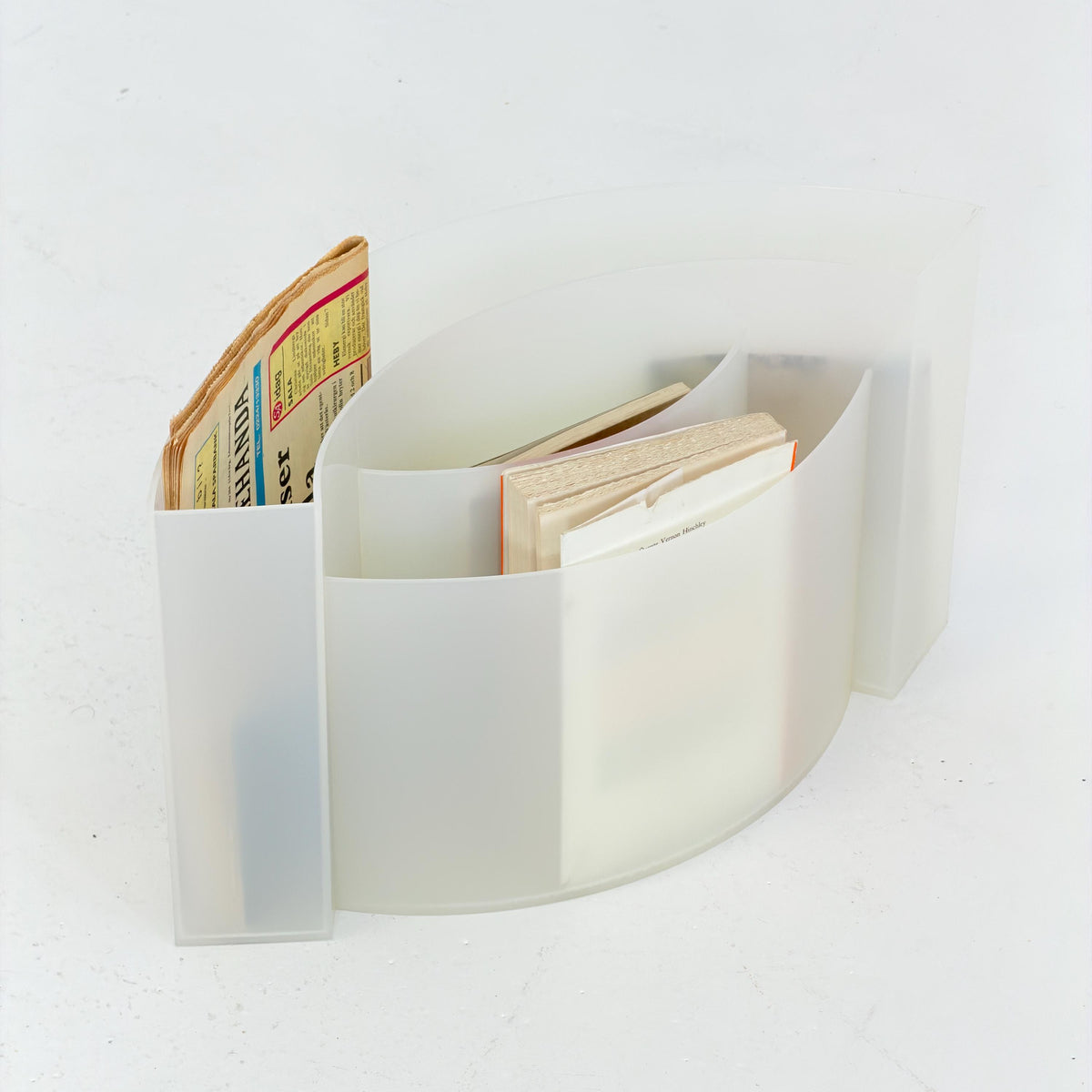 Mid Century Space Age Wave Magazine Rack by Maier Aichen for Authentics, Italy, 1990s