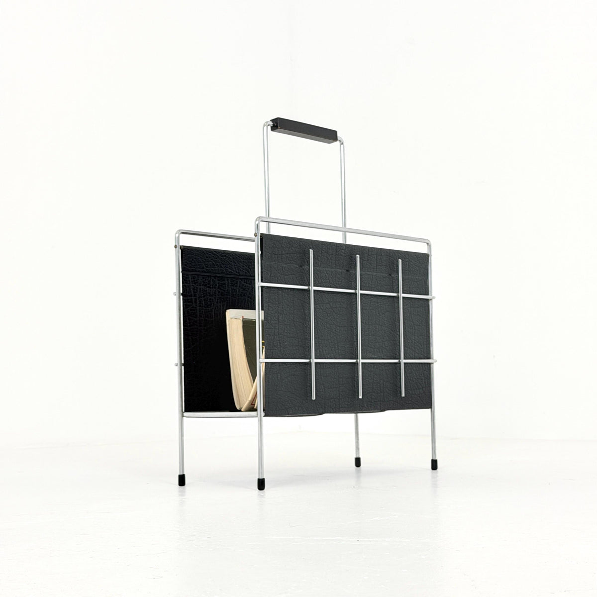 Mid-Century Bauhaus LP & Magazine Rack by Erik Höglund, Sweden, 1960s