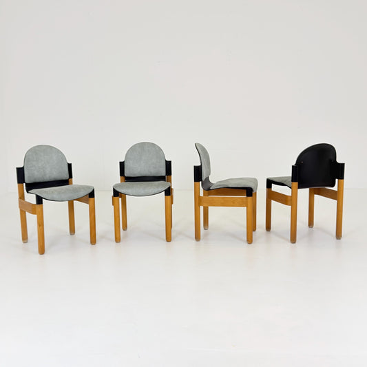 Set of 4 Mid-Century Flex Chairs by Gerd Lange for Thonet, 1970s, West Germany
