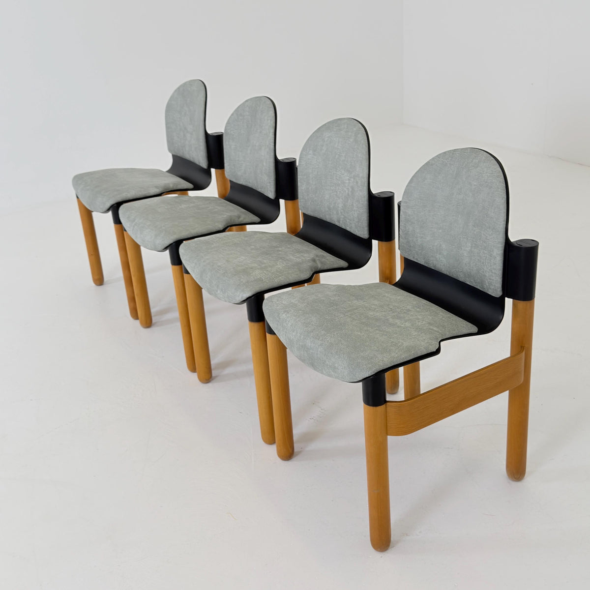Set of 4 Mid-Century Flex Chairs by Gerd Lange for Thonet, 1970s, West Germany