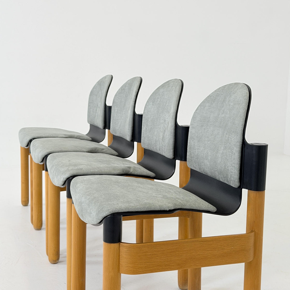Set of 4 Mid-Century Flex Chairs by Gerd Lange for Thonet, 1970s, West Germany