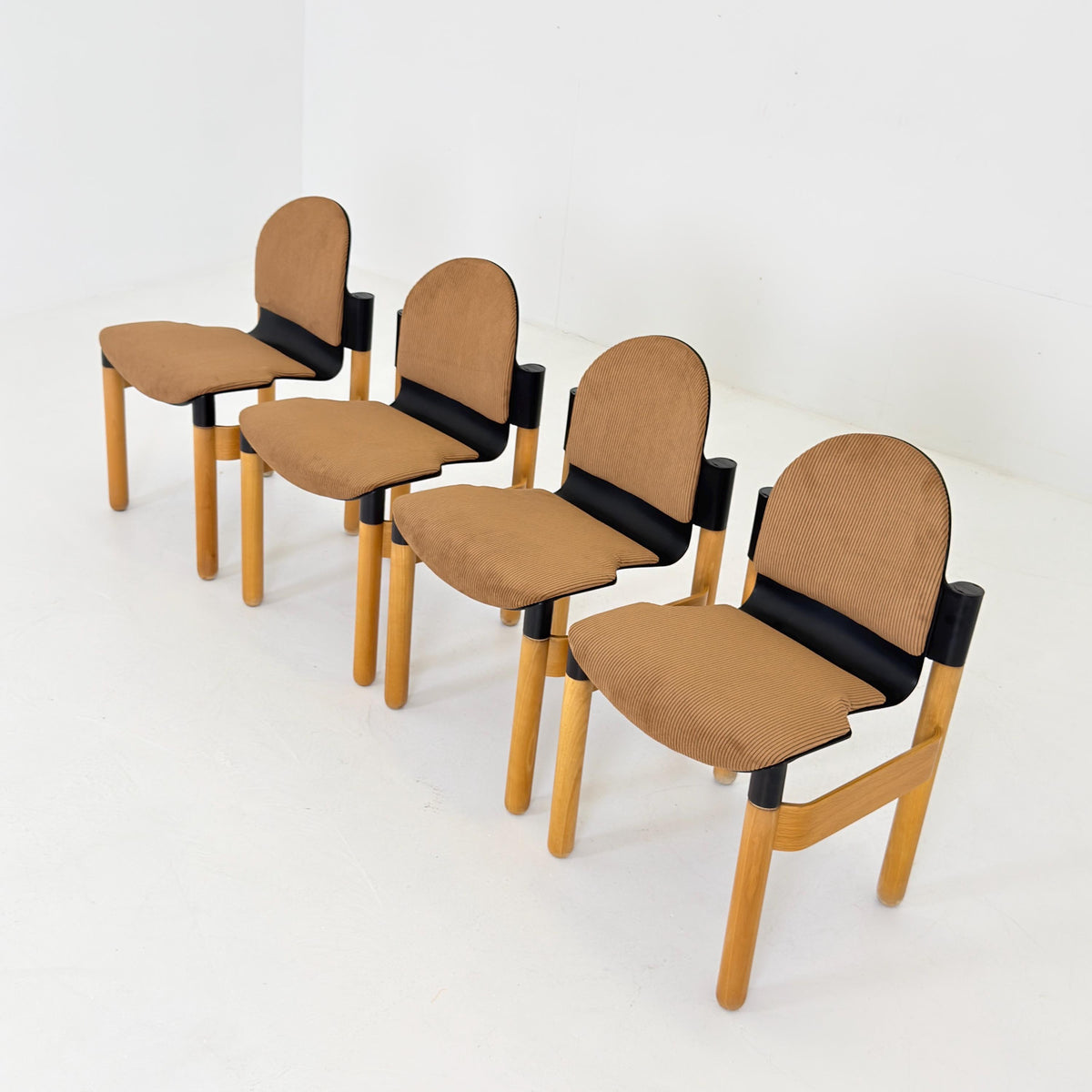 Set of 4 Mid-Century Flex Chairs by Gerd Lange for Thonet, 1970s, West Germany