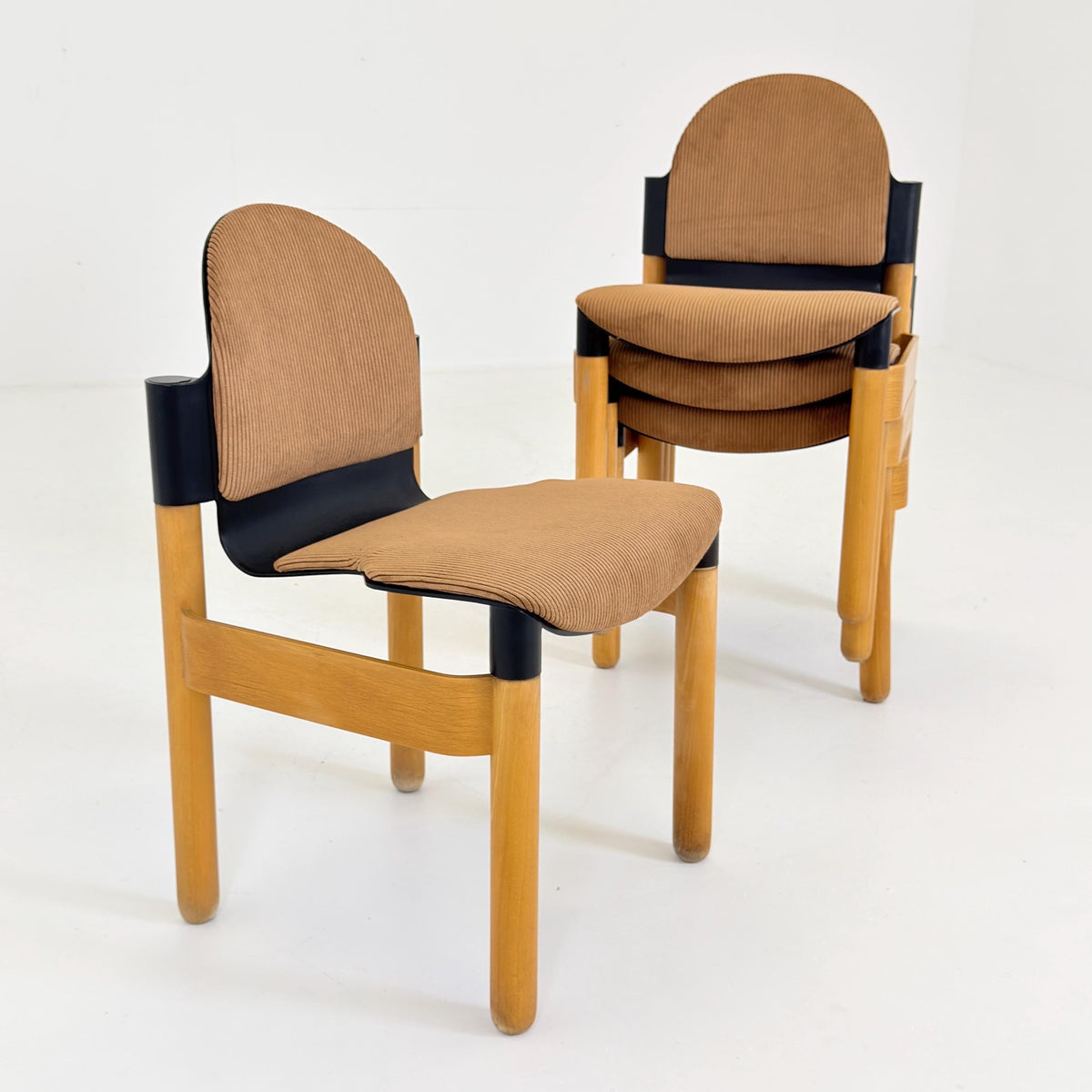 Set of 4 Mid-Century Flex Chairs by Gerd Lange for Thonet, 1970s, West Germany