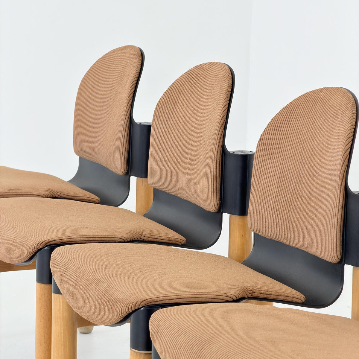 Set of 4 Mid-Century Flex Chairs by Gerd Lange for Thonet, 1970s, West Germany