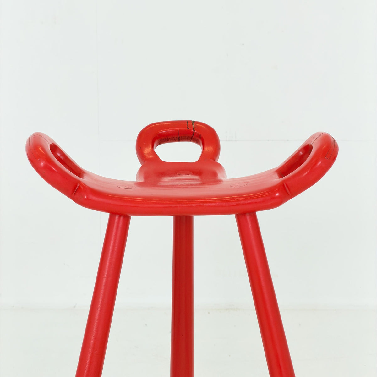 Set of 4 Marbella Brutalist Bar Stools by Sergio Rodriguez for Conformorm Spain 1970s