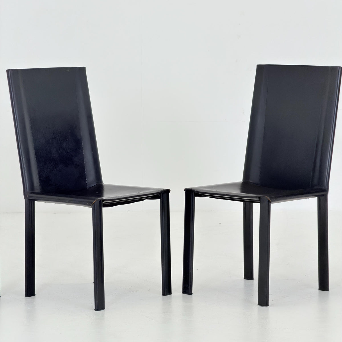 Set of 4 “Coral” Dining Chairs by Carlo Bartoli for Matteo Grassi 1980s Italy