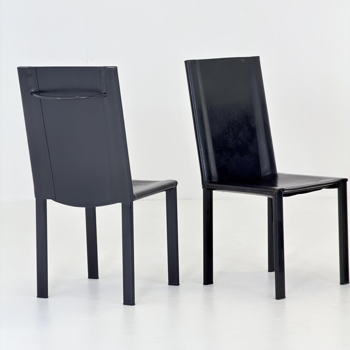 Set of 4 “Coral” Dining Chairs by Carlo Bartoli for Matteo Grassi 1980s Italy