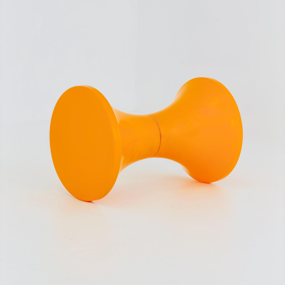 Mid century Space age Retro tulip orange stool by Dynaware 1970s