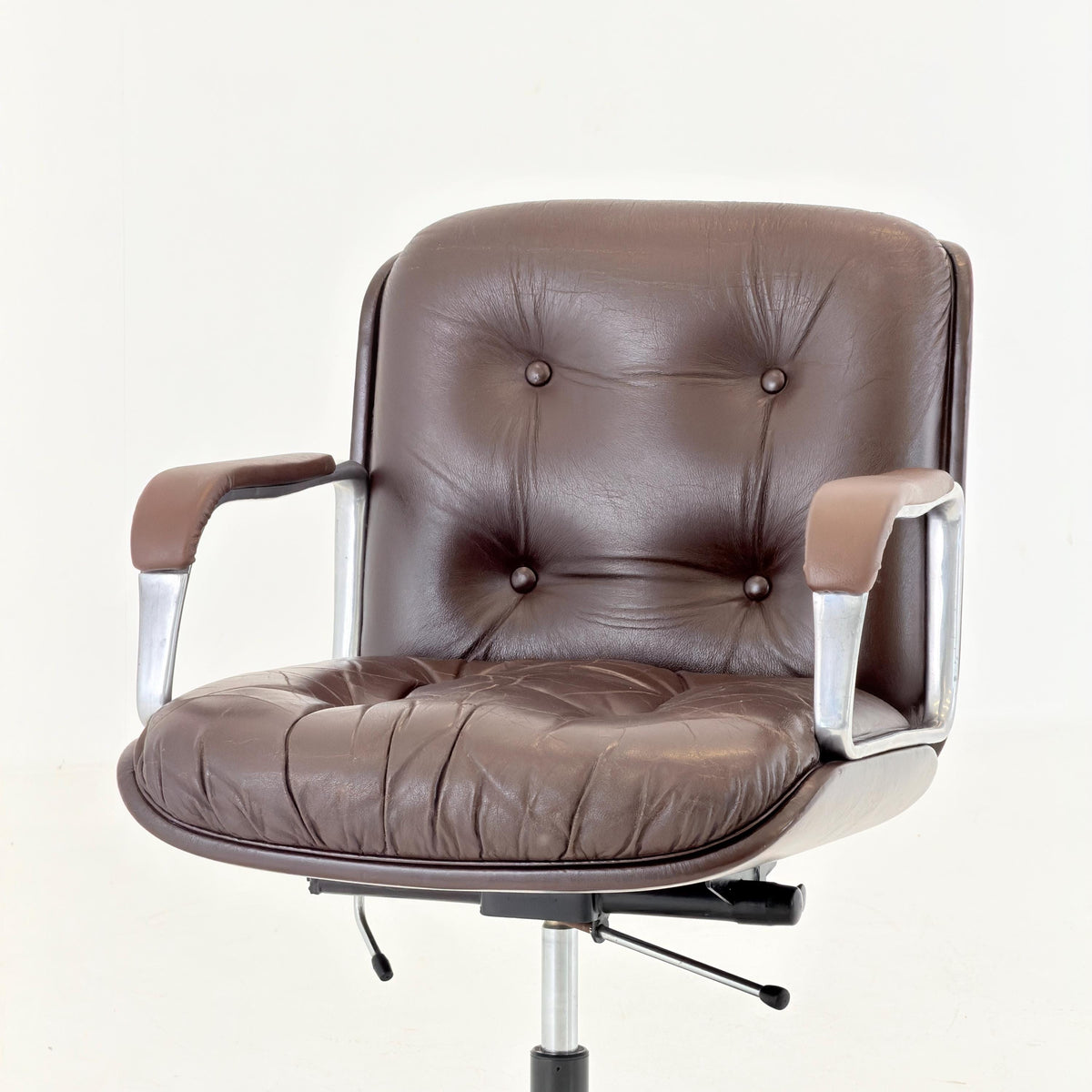 Mid century Blaha swivel Executive Office armChair , 1970s Austria