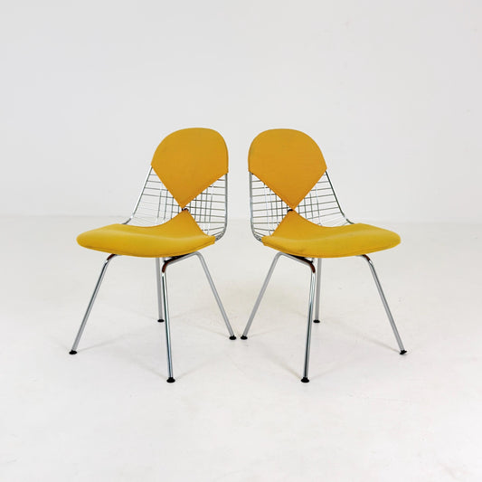 1 of 2 Mid-Century Charles & Ray Eames DKX-2 Wire Chair – Herman Miller – 1970s