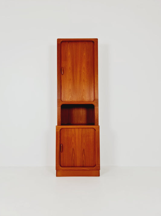 Vintage Dyrlund Danish Teak Wall Unit / Cabinet Tambour Doors 1980s