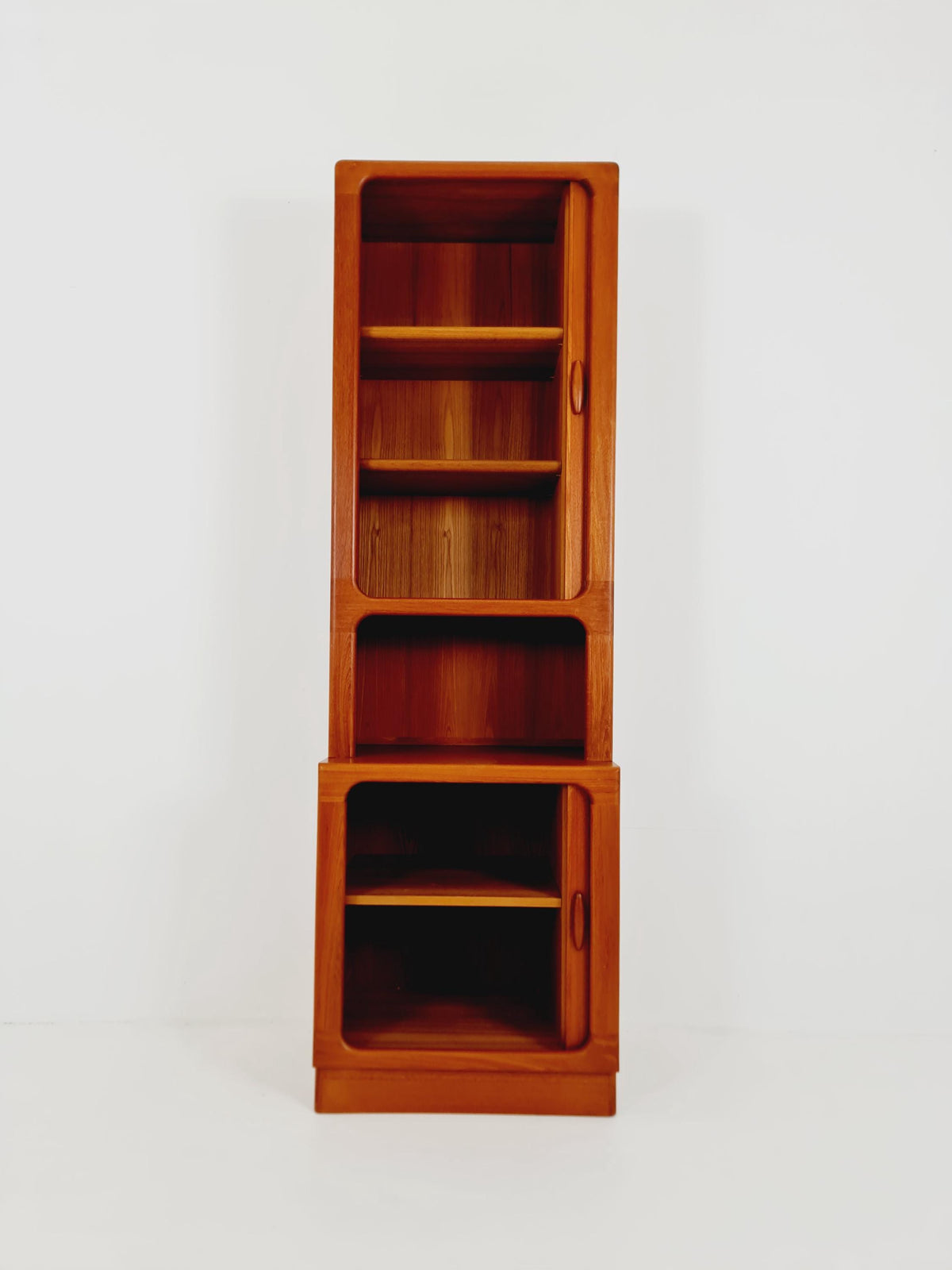 Vintage Dyrlund Danish Teak Wall Unit / Cabinet Tambour Doors 1980s
