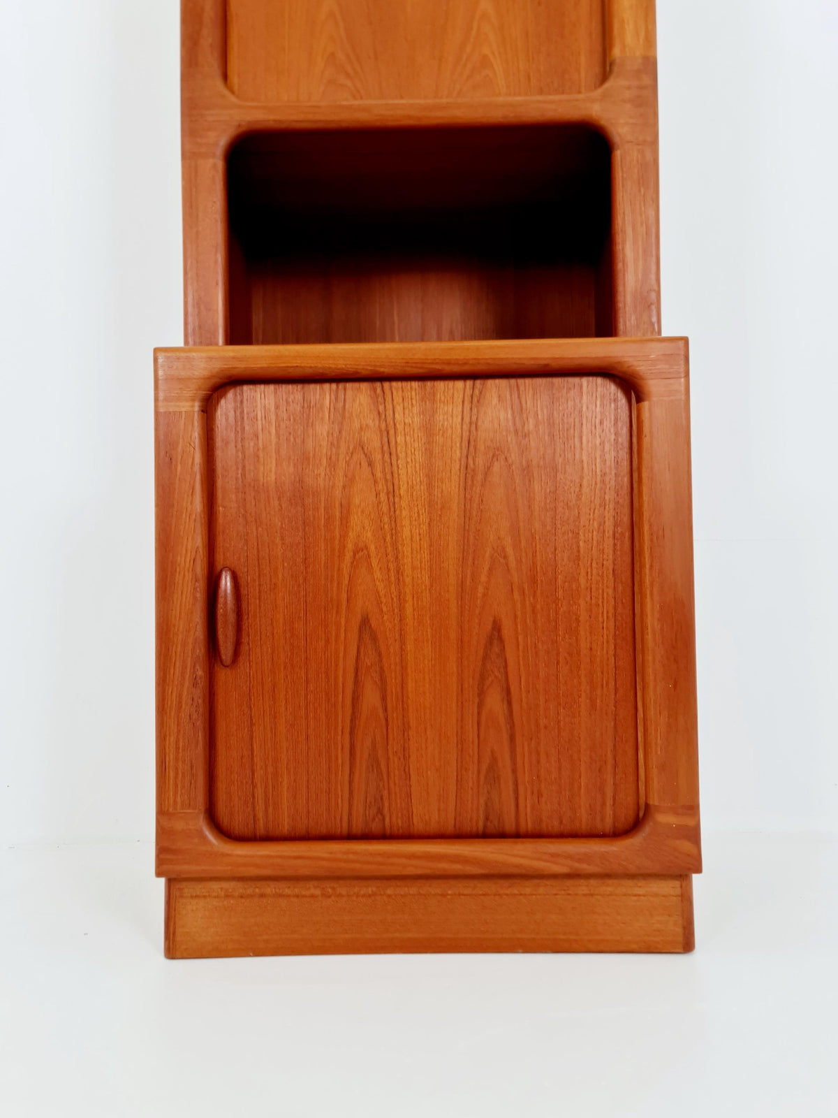 Vintage Dyrlund Danish Teak Wall Unit / Cabinet Tambour Doors 1980s