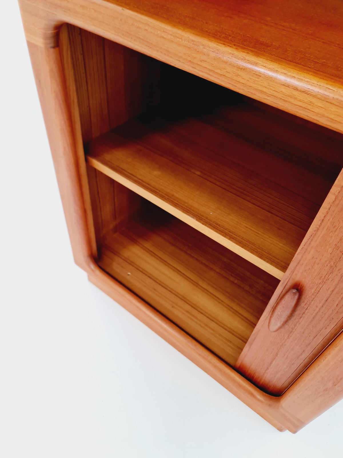 Vintage Dyrlund Danish Teak Wall Unit / Cabinet Tambour Doors 1980s