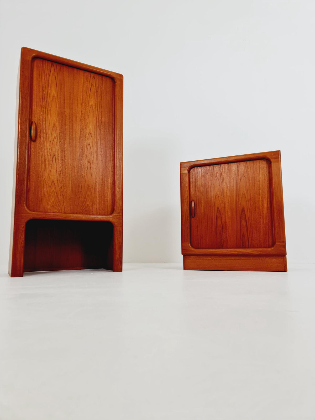 Vintage Dyrlund Danish Teak Wall Unit / Cabinet Tambour Doors 1980s