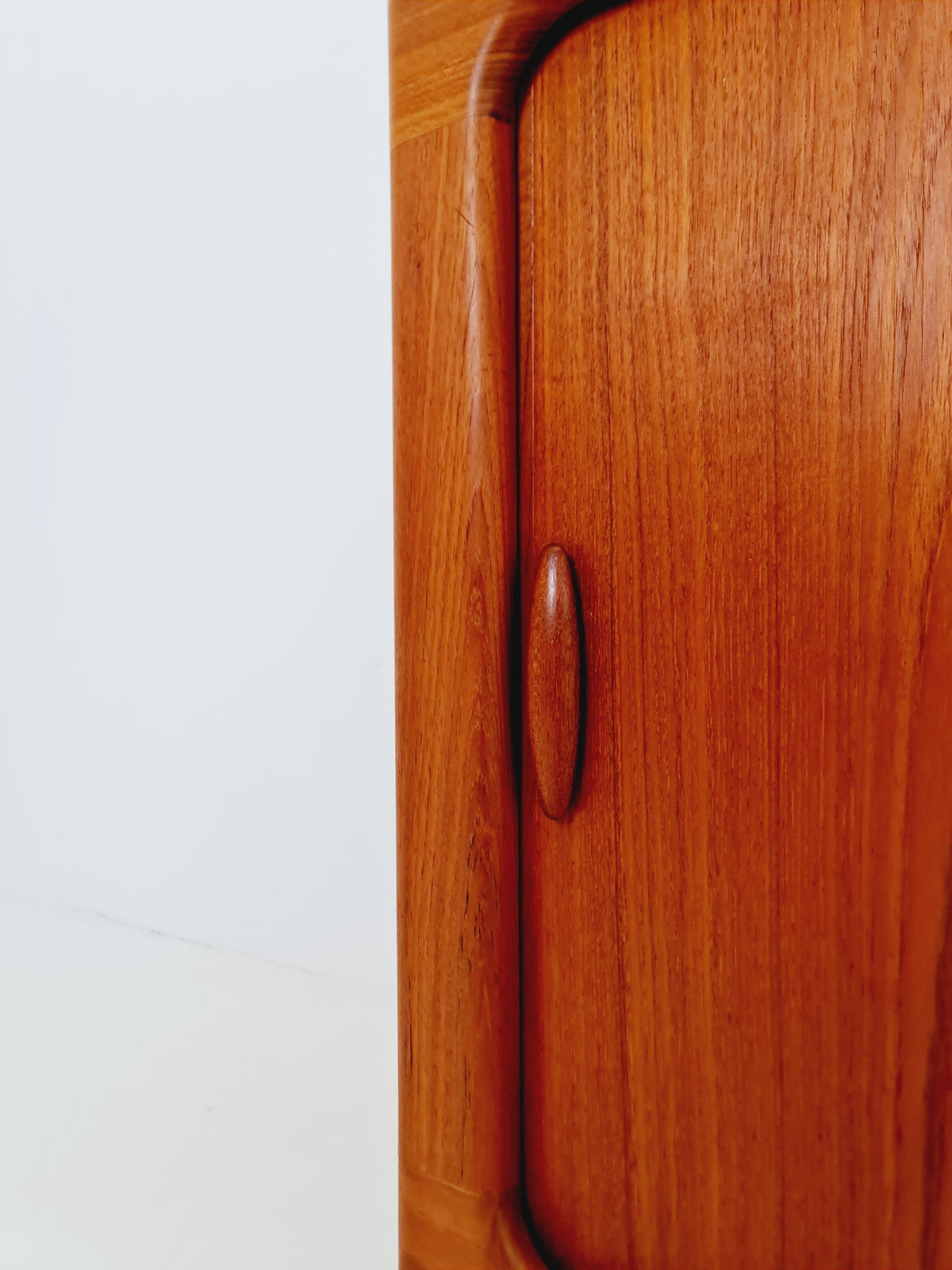 Vintage Dyrlund Danish Teak Wall Unit / Cabinet Tambour Doors 1980s