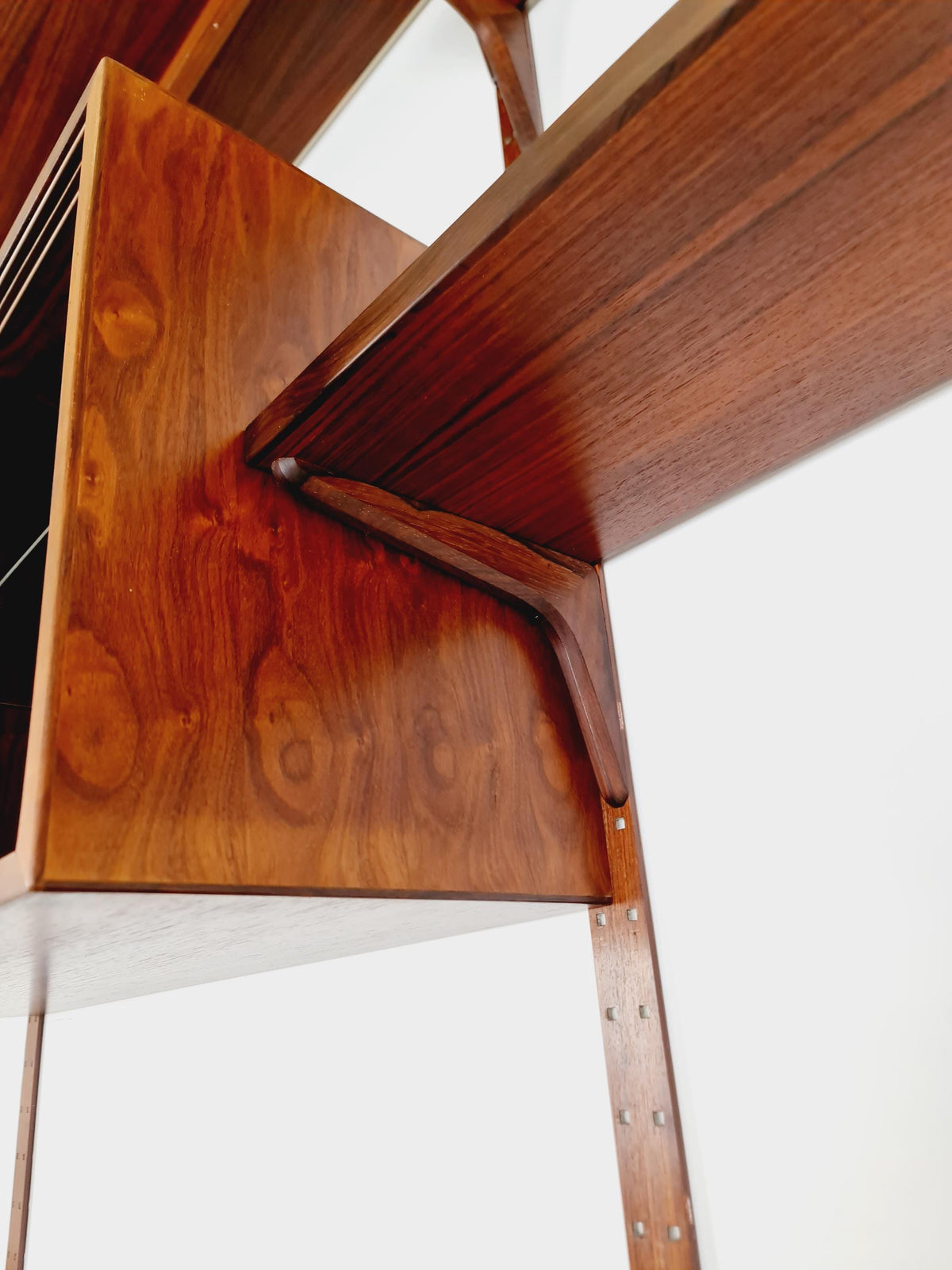 1960s Danish Modern Rosewood Shelving System | Hansen & Guldborg (HG Møbler) | Bar, Record , Display Cabinets