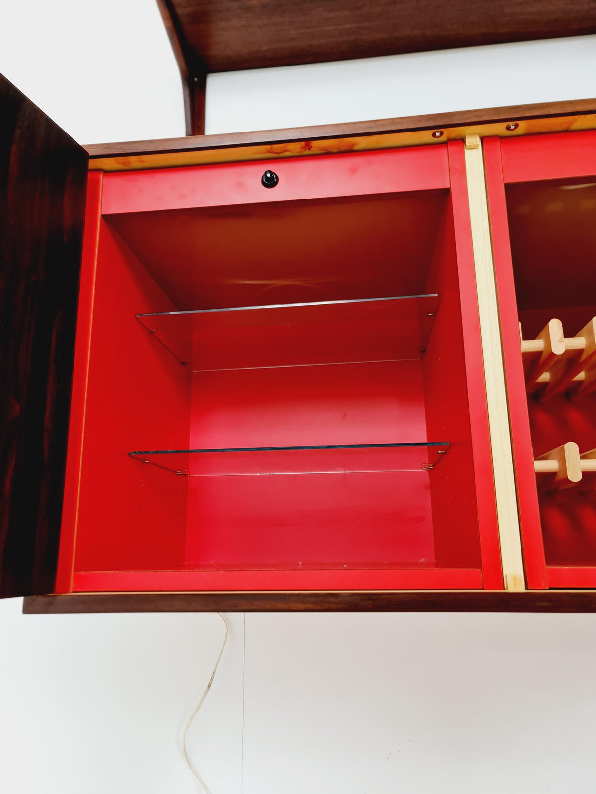 1960s Danish Modern Rosewood Shelving System | Hansen & Guldborg (HG Møbler) | Bar, Record , Display Cabinets