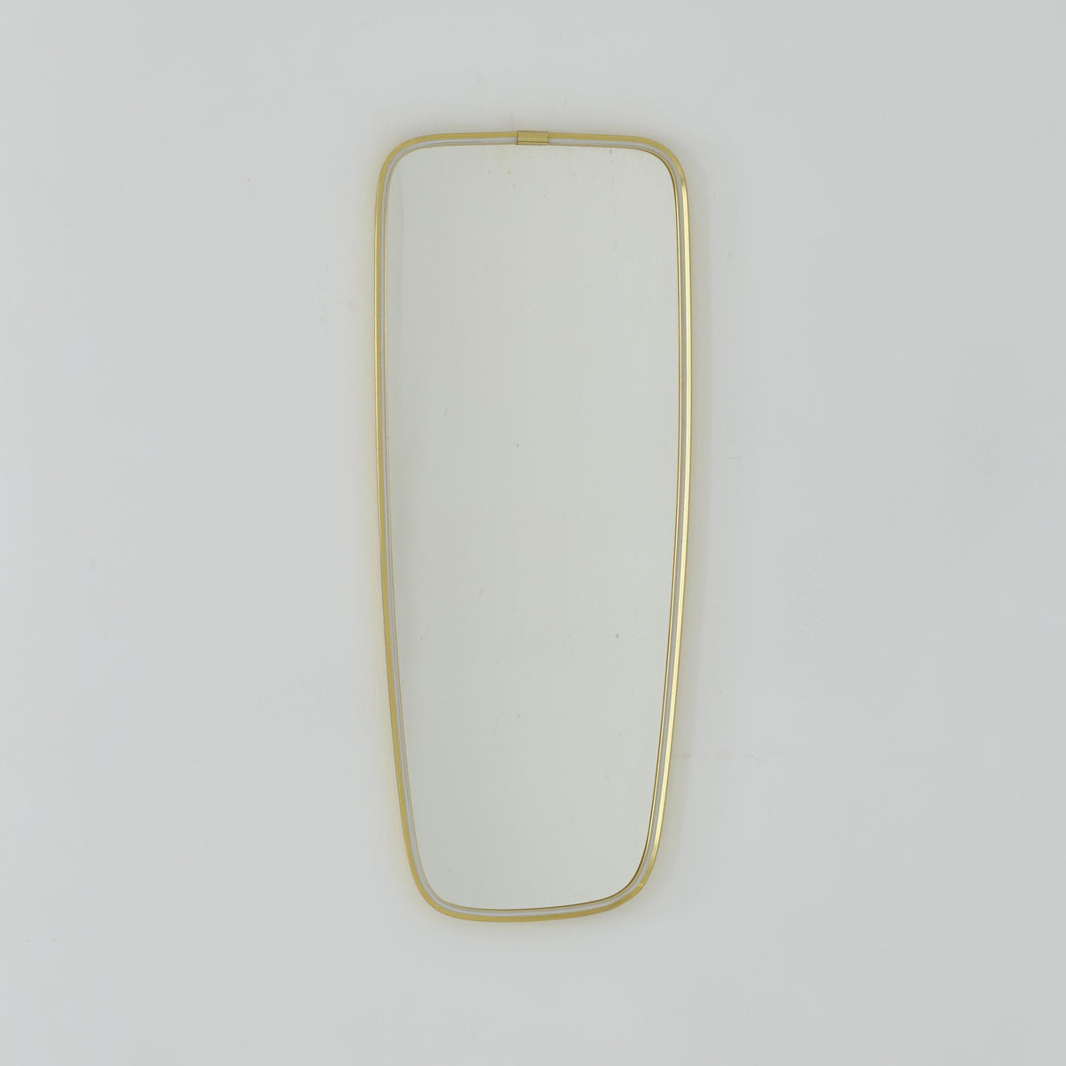 Rare Mid-Century Modern brass kidney Wall Mirror – by Arax zierspiegep western Germany, 1960s