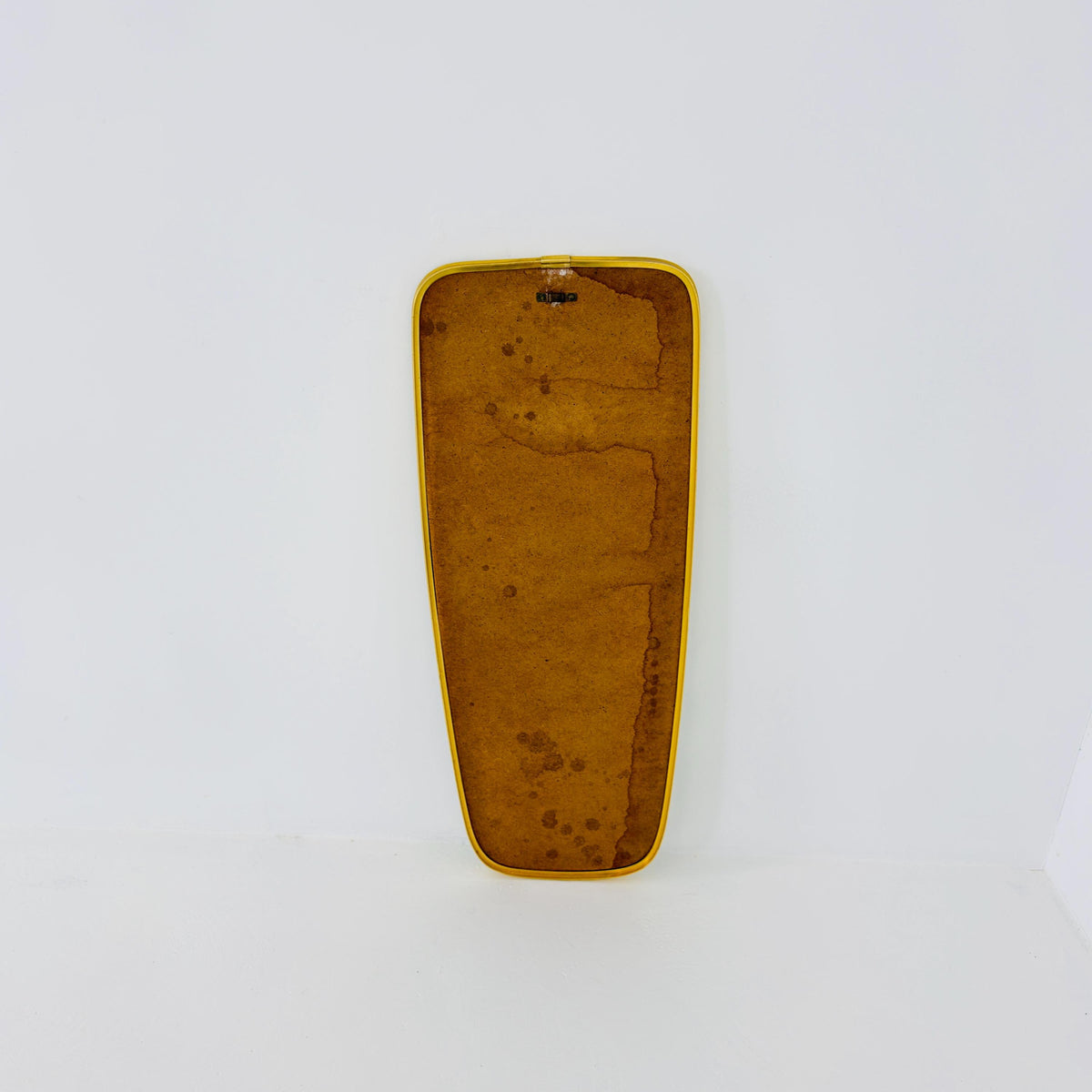 Rare Mid-Century Modern brass kidney Wall Mirror – by Arax zierspiegep western Germany, 1960s