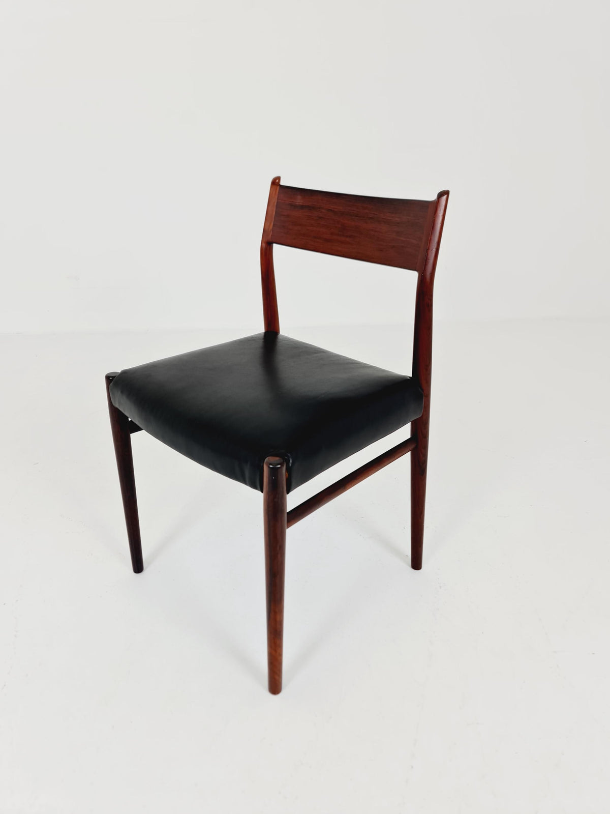 Danish teak and leather chair by Arne Vodder for Sibast Model 418 , 1960s