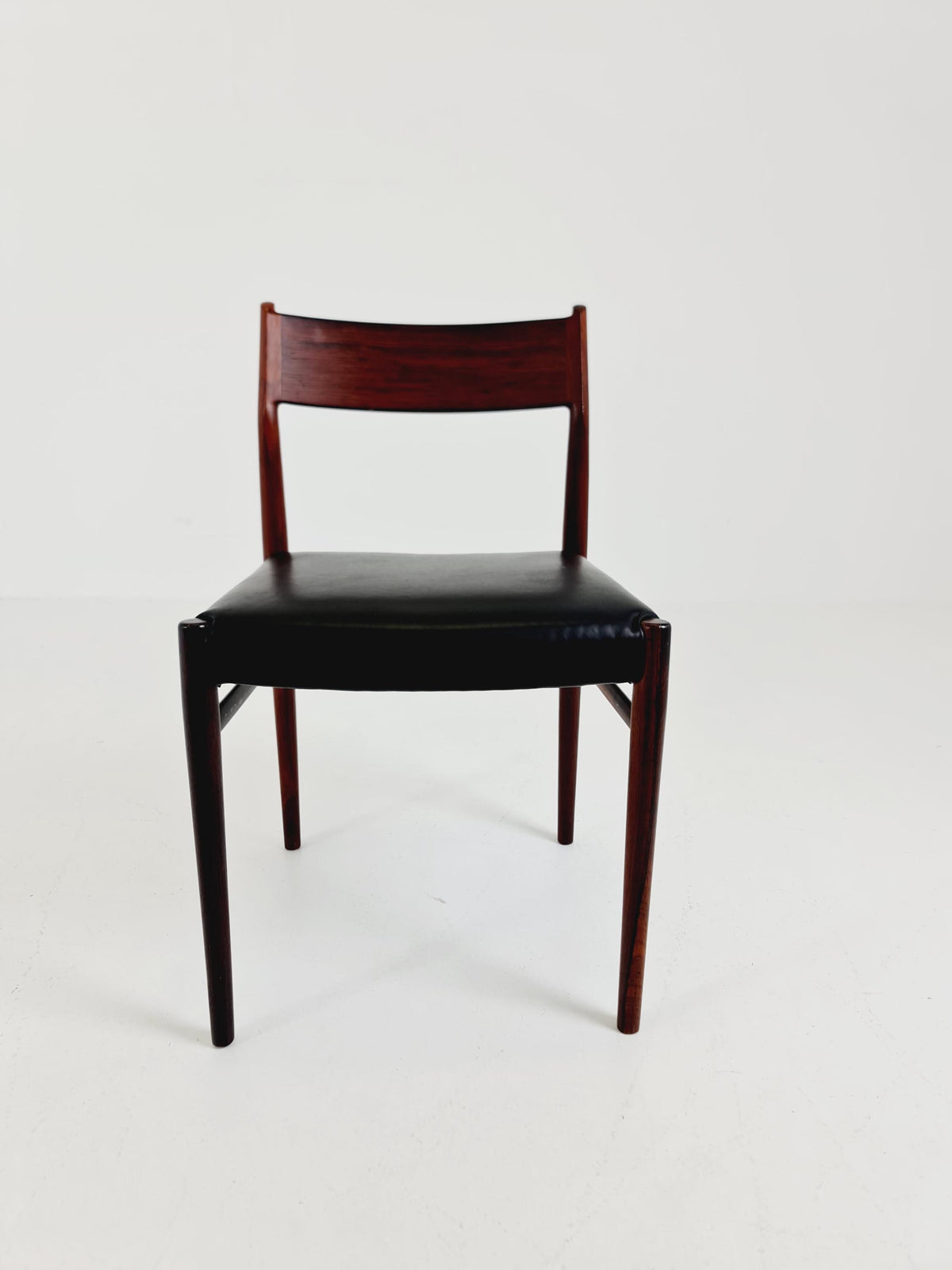 Danish teak and leather chair by Arne Vodder for Sibast Model 418 , 1960s
