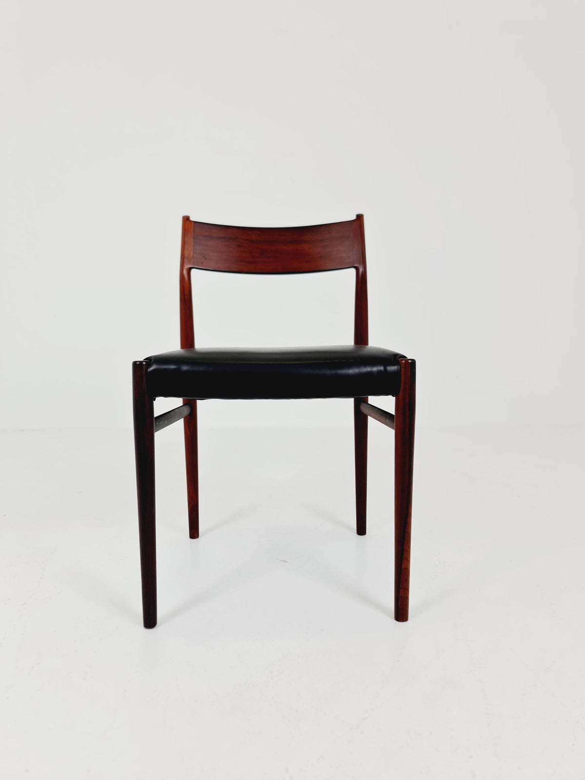 Danish teak and leather chair by Arne Vodder for Sibast Model 418 , 1960s